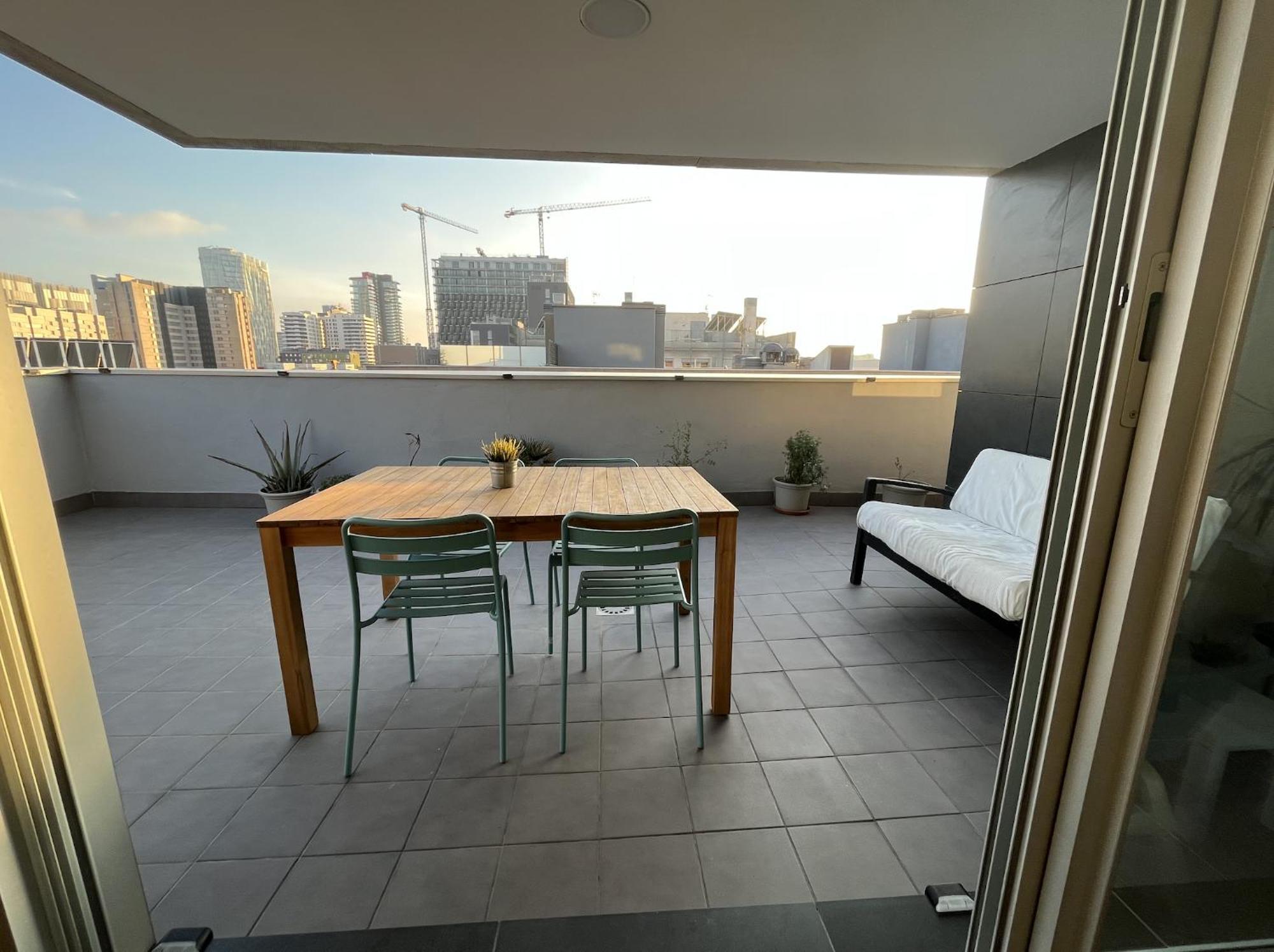 Beach & Culture Barcelona Port Forum Penthouse Apartment Sant Adria de Besos Dış mekan fotoğraf